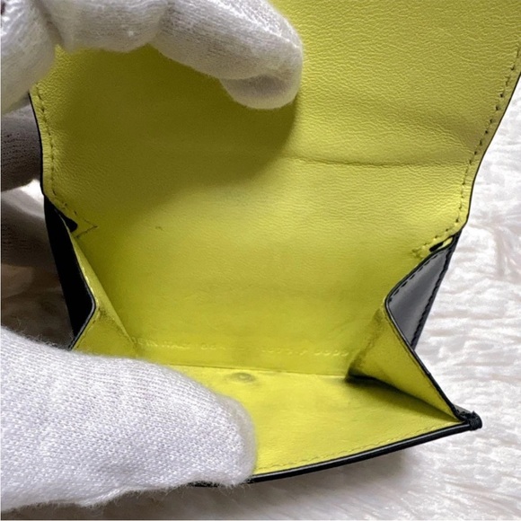 Balenciaga Black and Yellow Card Wallet - Picture 8 of 13